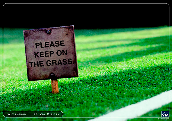 Title: Please, keep on the grass.